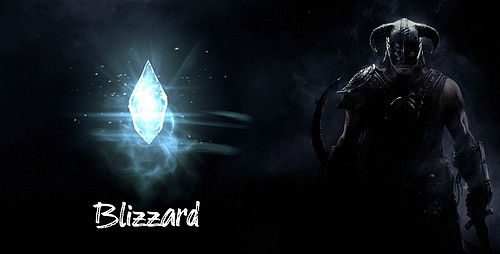 Blizzard spell in Skyrim